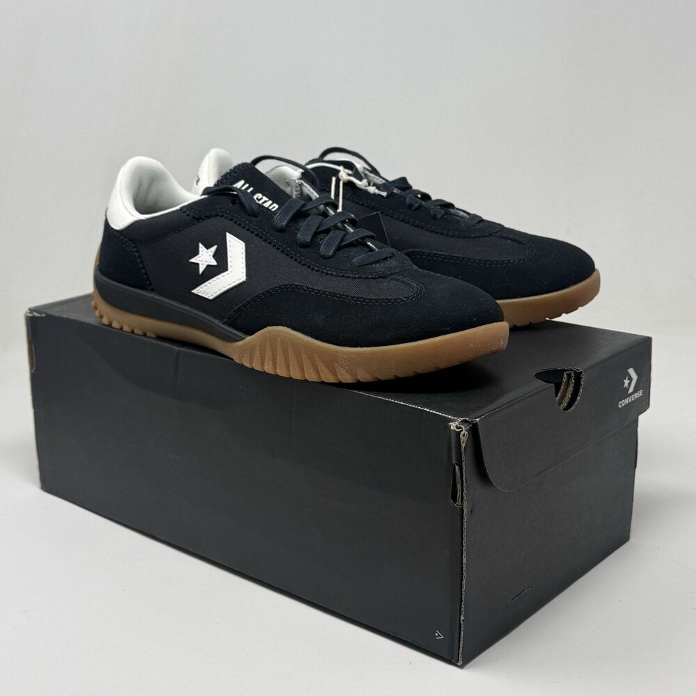 Converse Black White Gum Sole Low-Top Sneakers